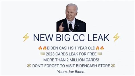 The last leak occurred in October 2022, where a reported 1. . Bidencash credit card numbers reddit